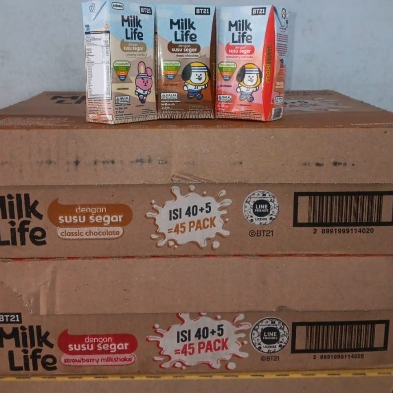 

Stok terbaru SUSU UHT MILK LIFE 115ml DUS KARTON KARDUS ISI 4 ISI 45