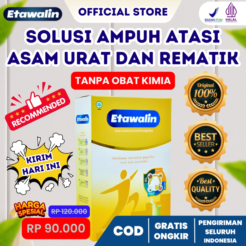 

Etawalin Susu Kambing Etawa 1 Original Untuk Kalsium Tulang Rematik dan Asam Urat Osteoporosis