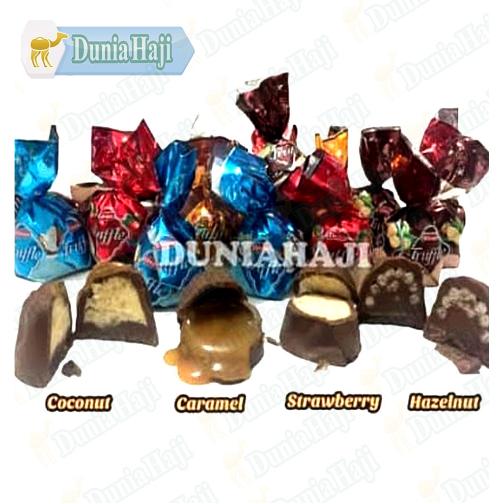 

1212 Terlaris Cokelat Elvan TRUFFLE Coklat Arab Turki Turkey untuk Cemilan Oleh Oleh Haji dan Umroh