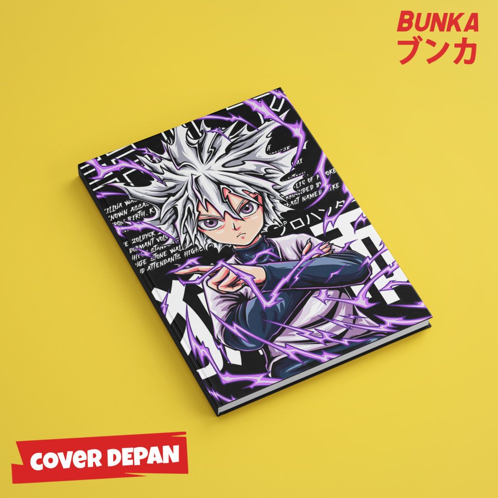 

Note Book Anime Hunter x Hunter Killua Insane Hardcover A5 Buku Tulis Catatan Notes Agenda Planner Jurnal vintage buku catatan story book kado anniversary valentine cowok cewek murah