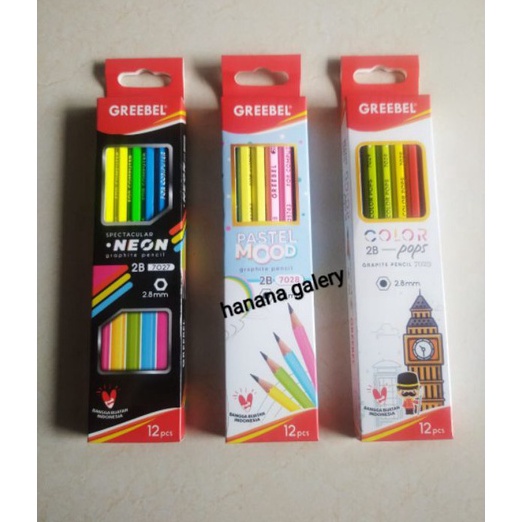 

GROSIR Pensil GREEBEL 2B 727 728 729 1 pack isi 12 pcs