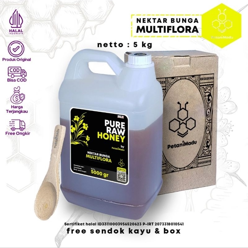

BISA COD GROSIR 5 KG Madu Asli Murni Multiflora Original Honey 1