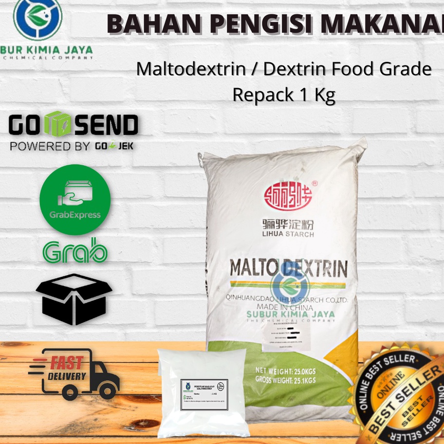 

Terlaku Maltodextrin Dextrin ex Lihua DE 112 Food Grade Filler Makanan Netral 1 Kg