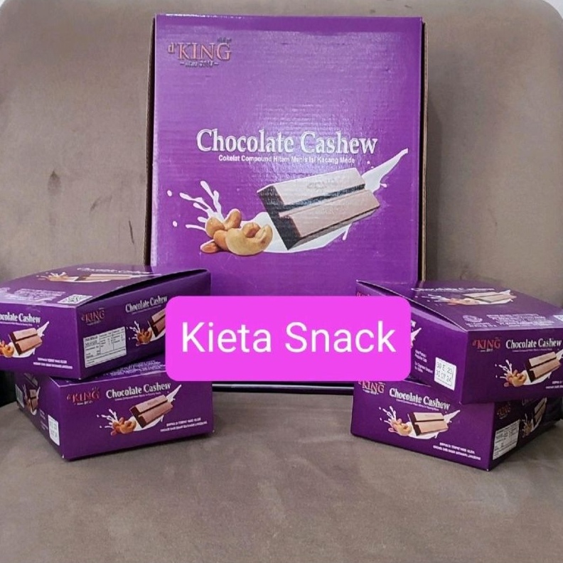 

Terlaris Today Cokelat DKing Cashew mede 1dus 4 pak 2 pcs serbuuu