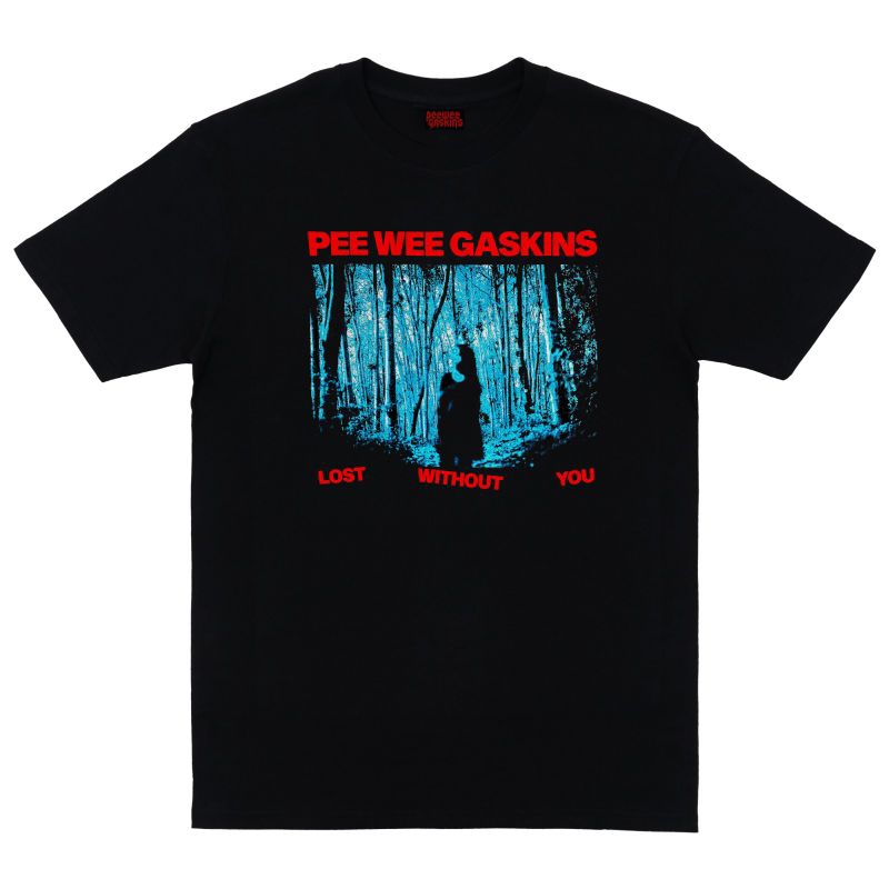 Pee Wee Gaskins - lost without you / Tshirt black/ kaos band pee Wee Gaskins