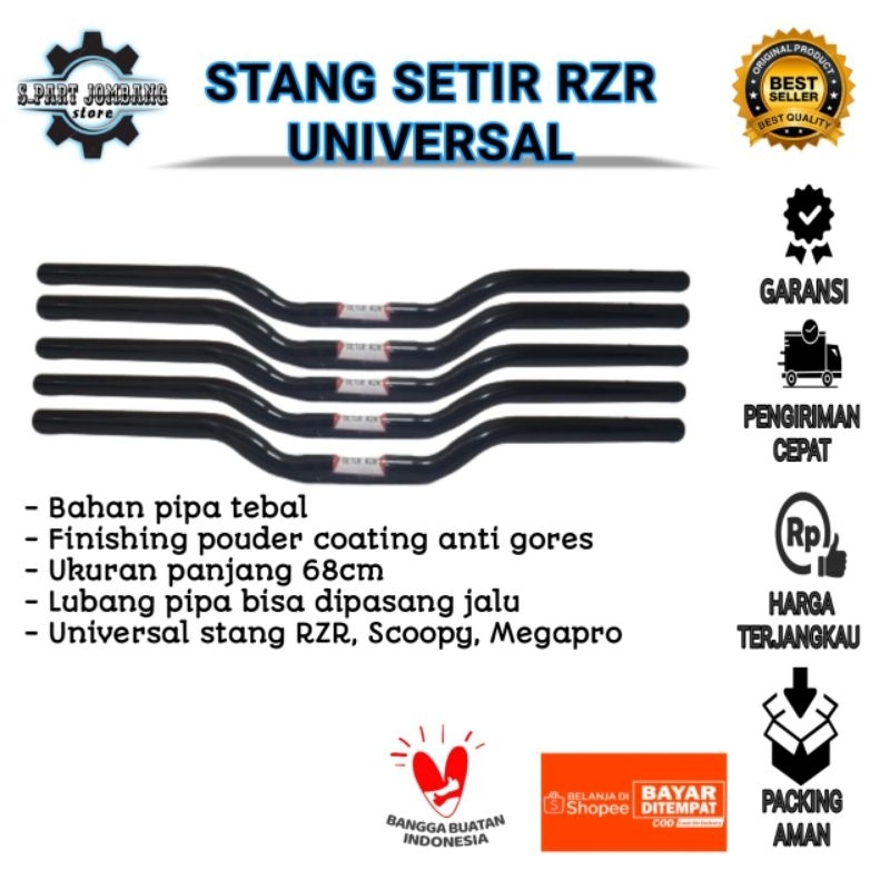 Stang Setir RZR Universal all motor/ PNP satria fu, Beat street, CB150R, Vixion