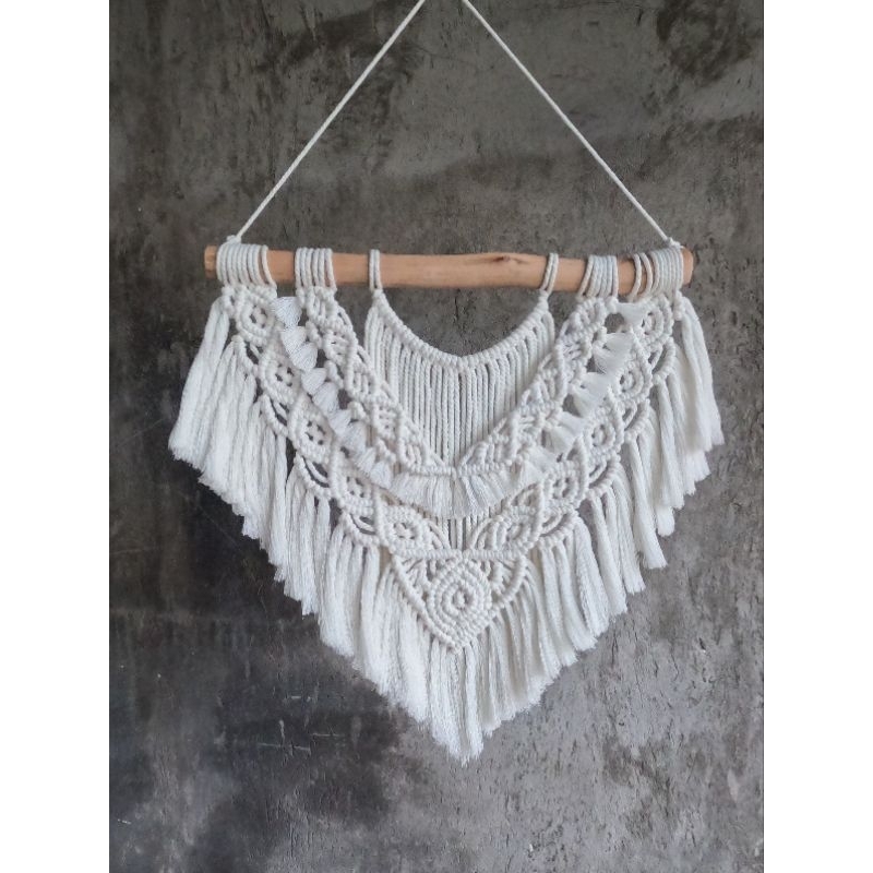 Rustic Wall Decor - Hiasan Dinding - Hiasan Dinding Estetik - Hiasan Dinding Makrame
