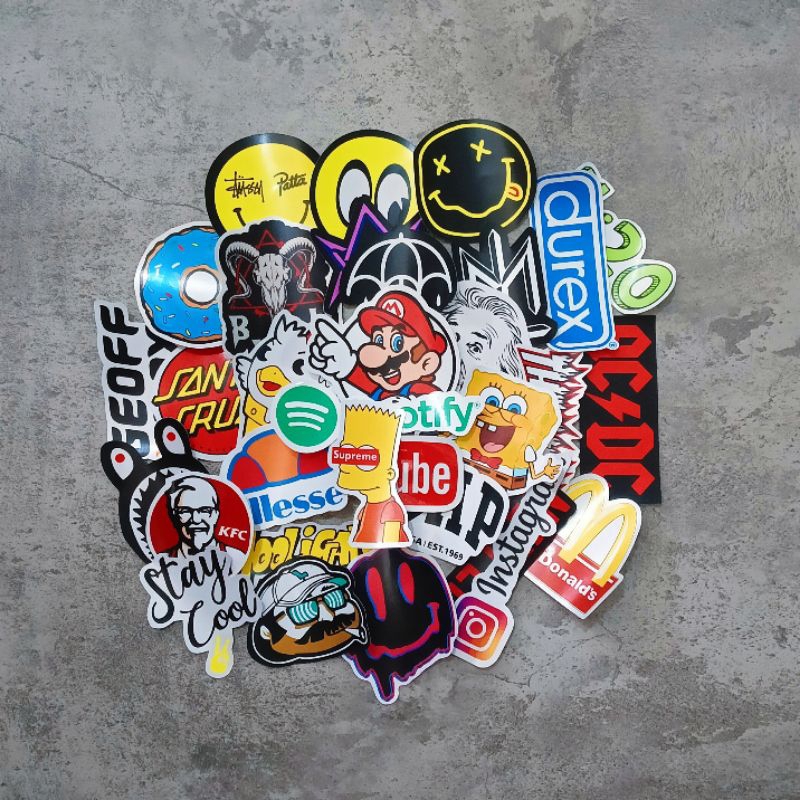 

STIKER TERMURAH ISI 30-50PCS GRAFTAC WATERPROOF SUDAH CUTTING
