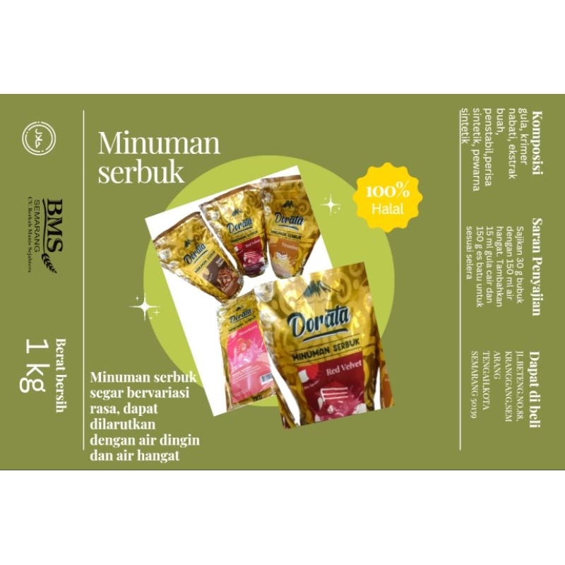 

Dorata Powder Drink / Bubuk Minuman (10×1kg)