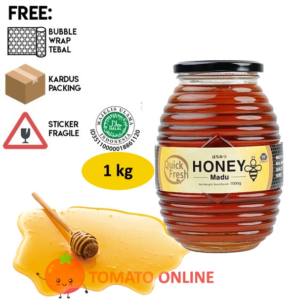 

1212 MALL Quick Fresh Honey Madu Asli Jar 1kg 1 kg grosir