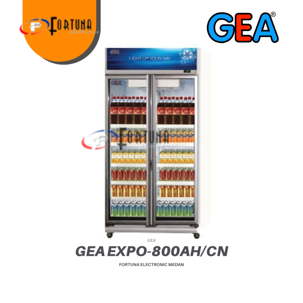 GEA SHOWCASE 2 PINTU GEA EXPO 800 GARANSI RESMI MEDAN