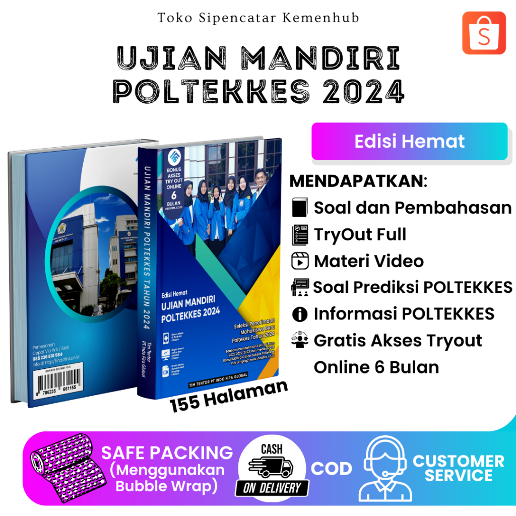 Buku Terbaru UJIAN MANDIRI POLTEKKES 2024 (Edisi Hemat + Sesuai Dengan Ketentuan Kisi-kisi POLTEKKES