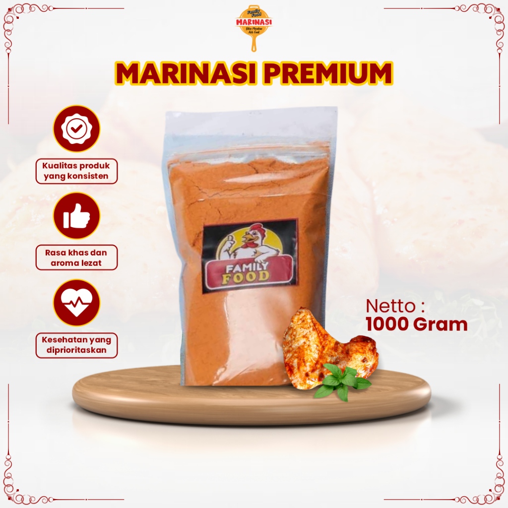 

Bumbu Marinasi Ayam Fried Chicken Serbaguna Kualitas Premium Original Ukuran 1 Kg