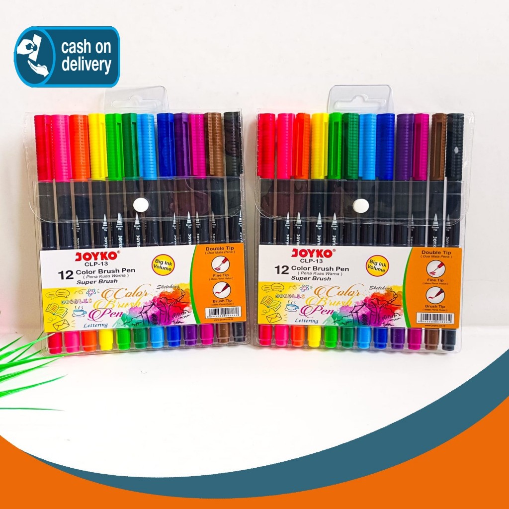 

BRUSHPEN JOYKO KODE CLP-013 ORIGINAL ASLI PEN WARNA KUAS ALAT TULIS KANTOR SEKOLAH MURAH TERMURAH COD