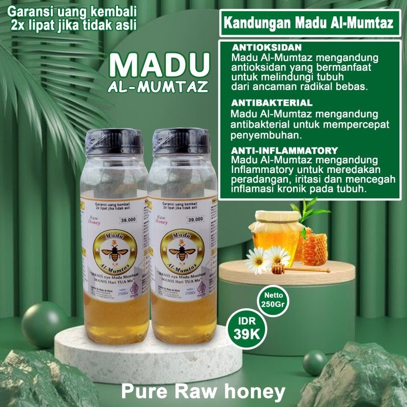 

Madu Al-Mumtaz Asli Murni Bergaransi 100% ukuran 250 gram