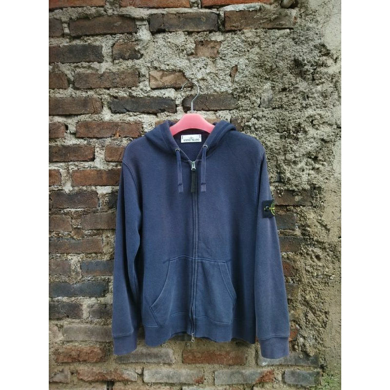 Zipp hoodie stone island Navy