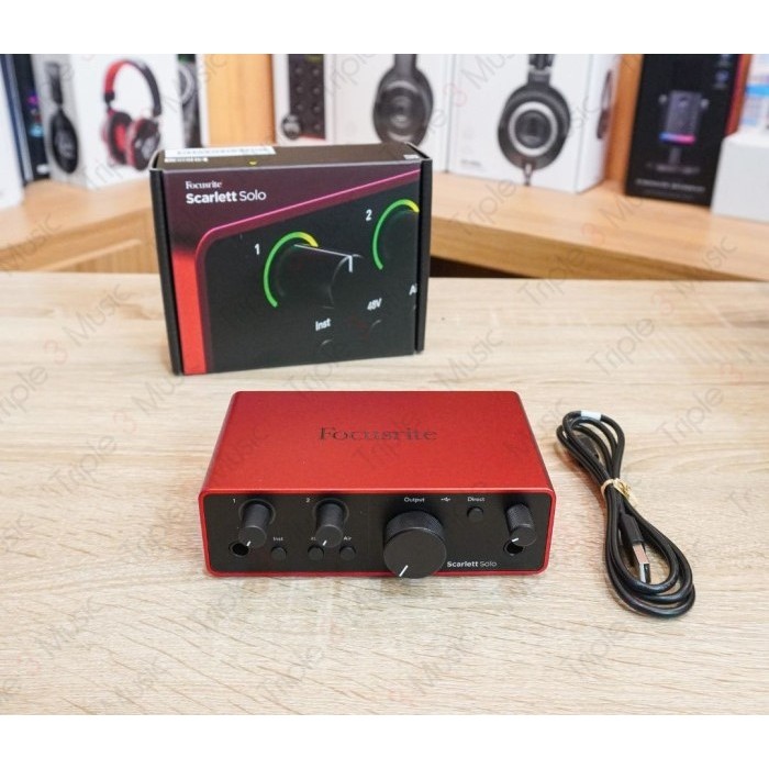 SOUNDCARD FOCUSRITE SCARLETT SOLO 4 TH / SOLO4TH / SOLO-4TH USB AUDIO INTERFACE RESMI FOCUSRITE