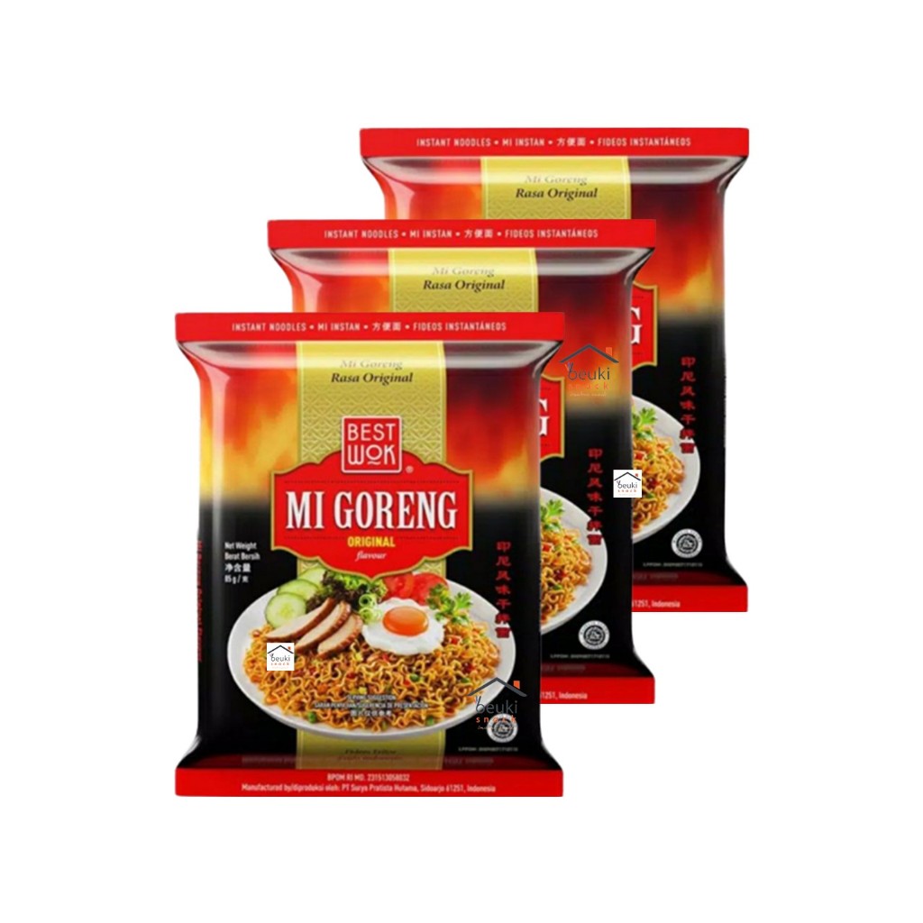 

3PCS Best Wok Mie Instan Goreng Rasa Original