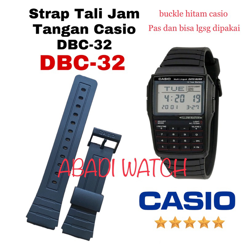 Tali Jam Tangan Casio Databank DBC32 DBC 32 DBC-32 DBC62 DBC 62 DBC150 DBC 150 DBC-150 DBC30 DBC 30 