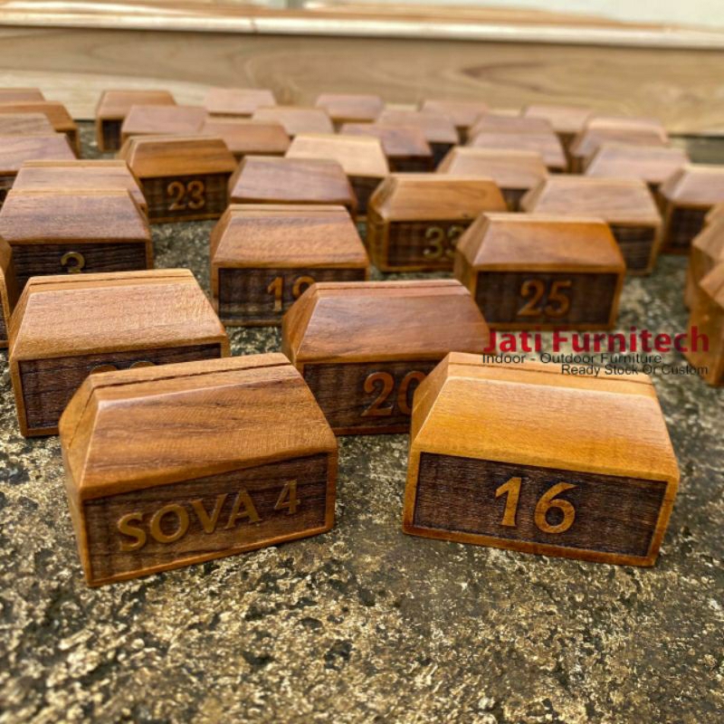 nomor meja resto - nomor kursi resto - custom gravir nomor