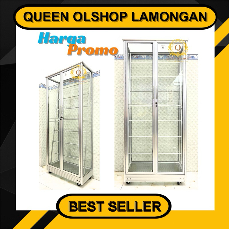 [PROMO] Lemari Rak Hijab Putih polos Almini / Jilbab / Pashmina