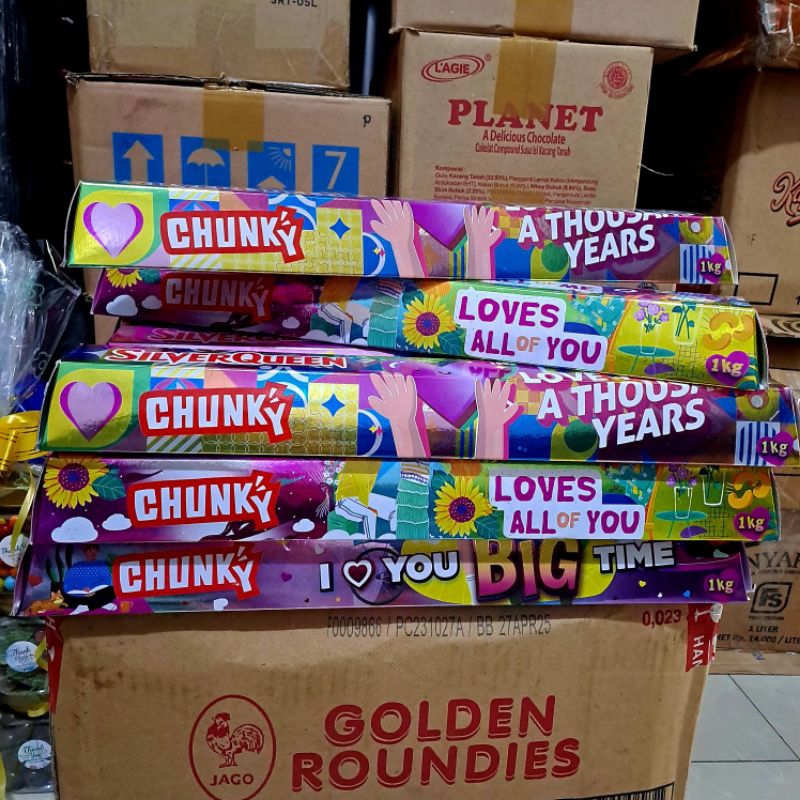 READY SilverQueen Chunky 1 kg Edisi Valentine/ Coklat Silverqueen Chungky 1 kg murah Silverqueen 1 k