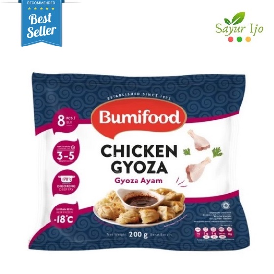 

BUMIFOODS Chicken Gyoza 200 Gram / Pack Fresh Frozen Daging Ayam Segar