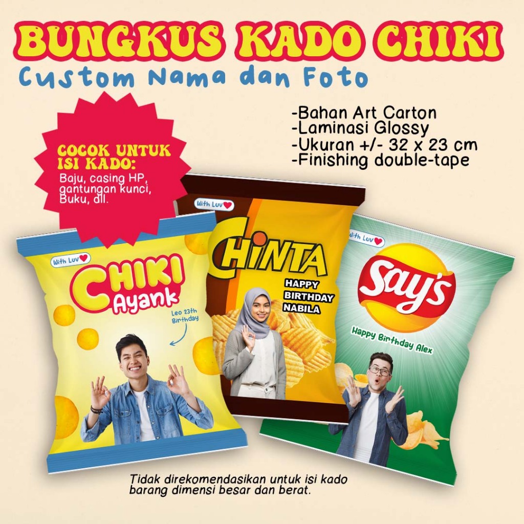 

Bungkus Kado VIRAL LUCU - kado pacar lucu - tema parody chiki - kd_chik CUSTOM