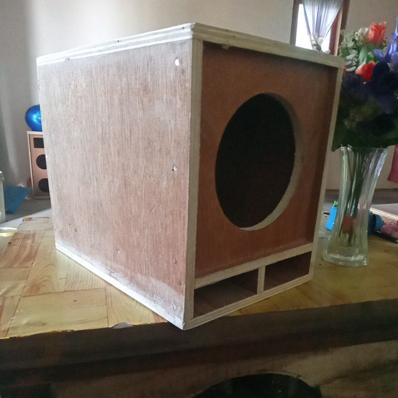 Box Speaker Miniscoop 6 Inch Subwoofer Bahan 12mm Semi Meranti