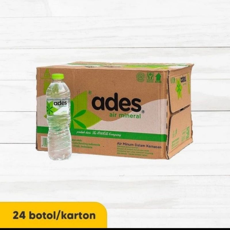

ades air mineral 550 ml isi 24 special ojek online