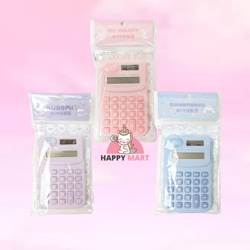 

Kalkulator motif sanrio license kuromi / melody / cinnamoroll