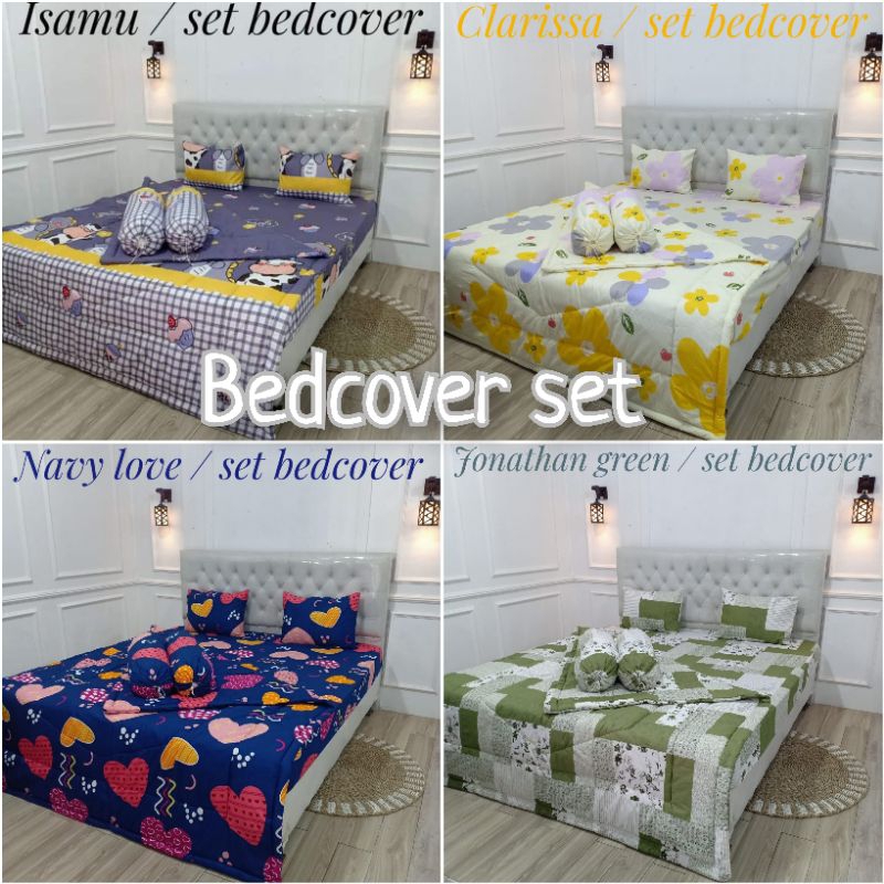 BEDCOVER SET KATUN HALUS /BEDCOVER SAJA
