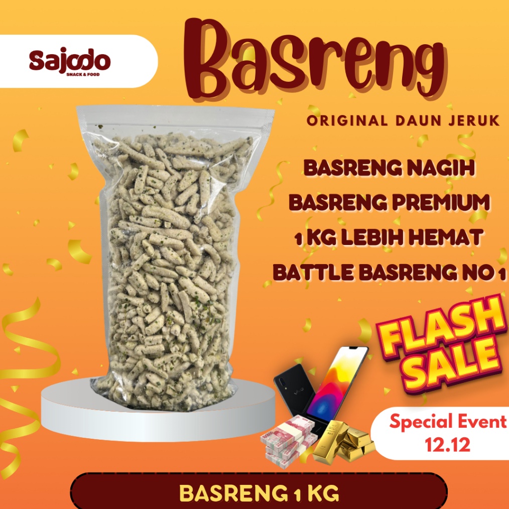 

BIG SALE FLASH SALE Basreng Ori Daun Jeruk 1 KG grosir