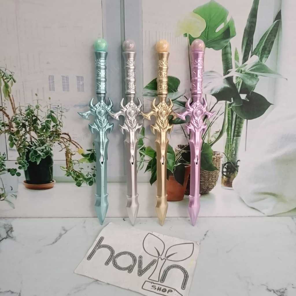 

RB (12Pc) Pen Gel Motif Cowo Unik Tinta Hitam