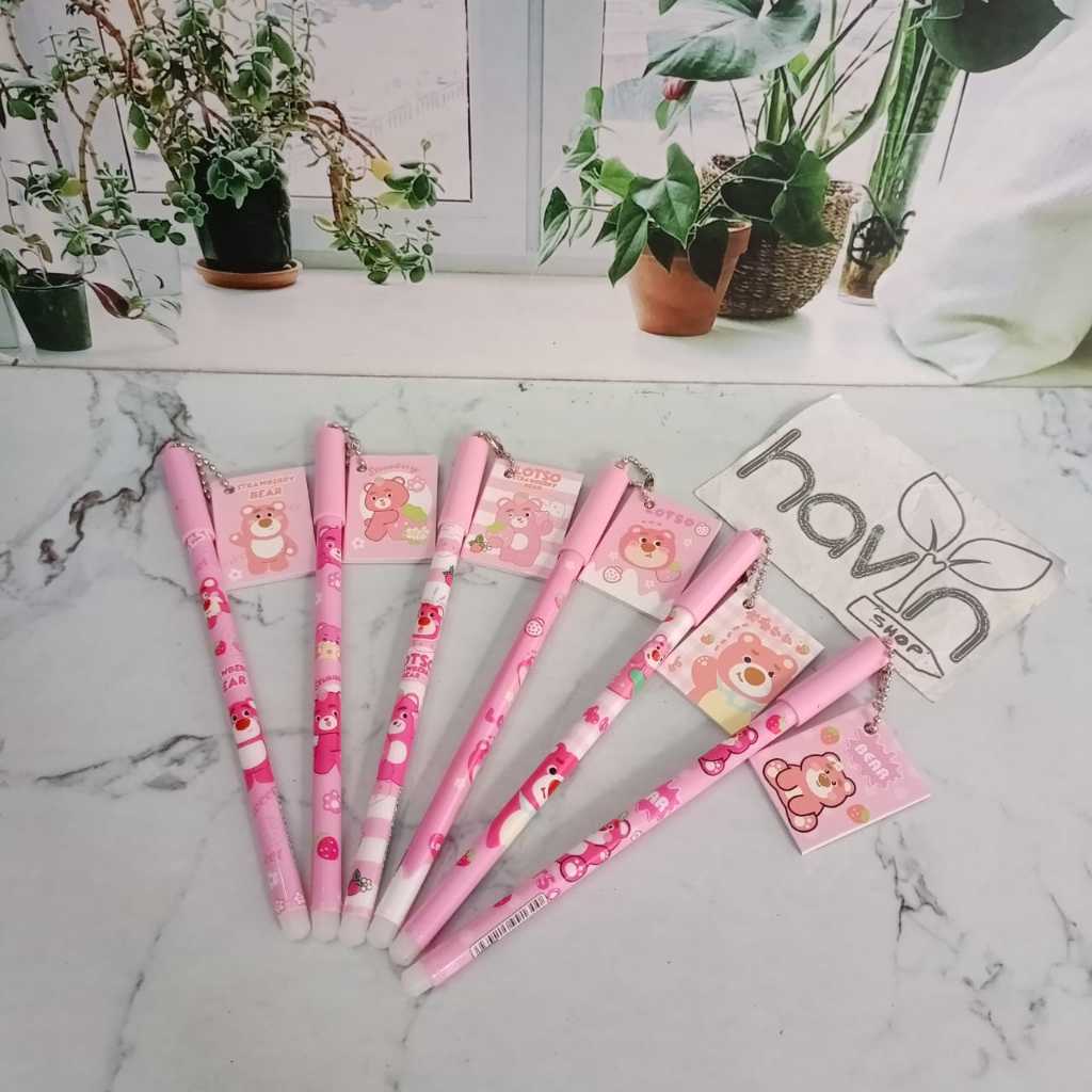 

RB (12pc) PEN GEL gantung BUKU MINI motif SANRIO PENA PULPEN KUROMI CINNAMOROLL LABUBU