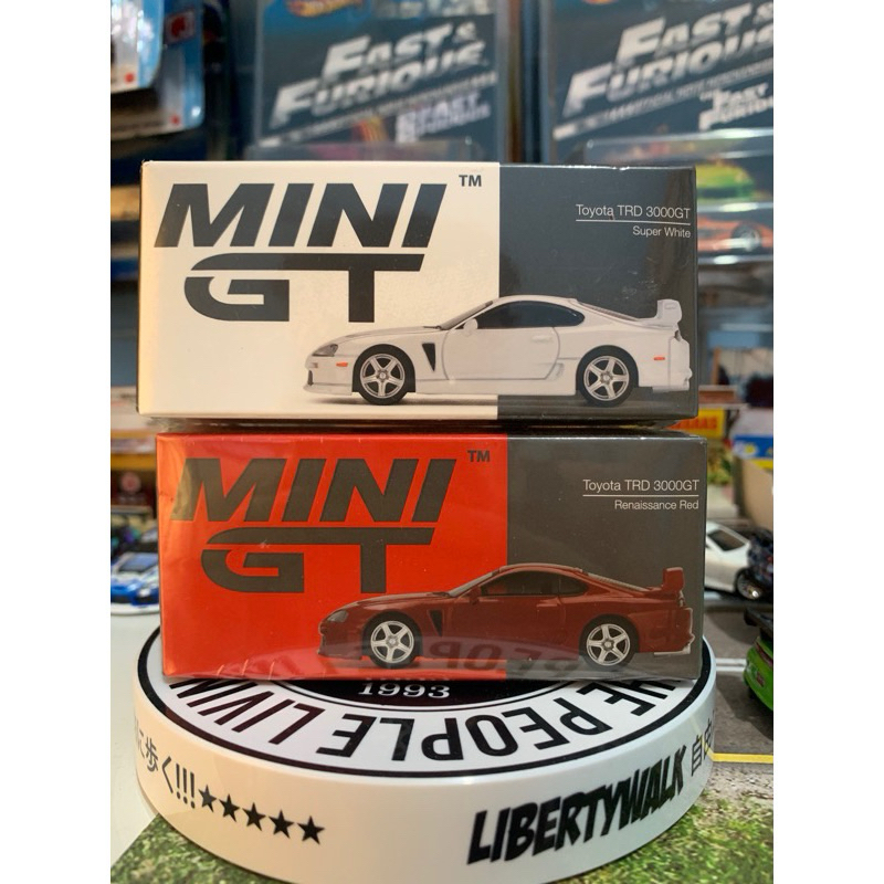 MINI GT TOYOTA TRD 3000GT SUPRA MK4 PUTIH