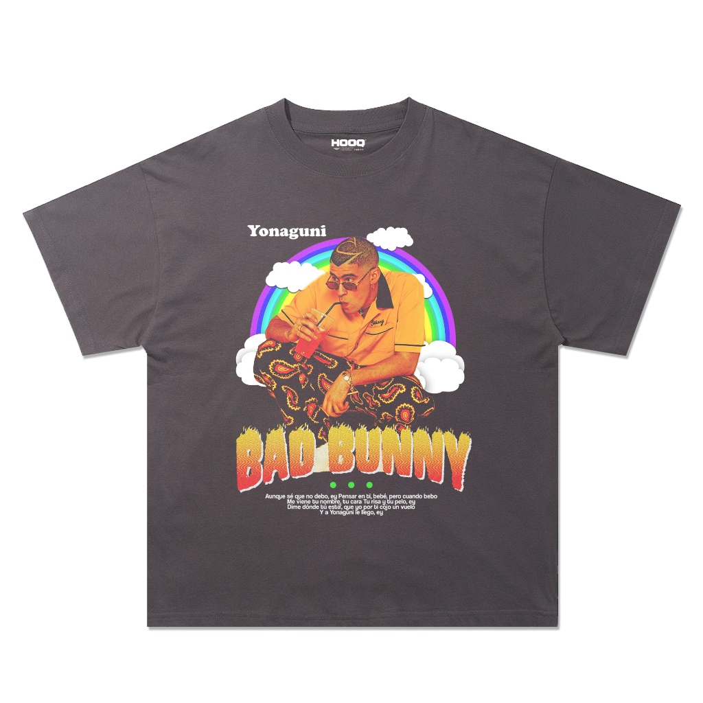 KAOS VINTAGE OVERSIZE BAD BUNNY -  HOMAGE TEE / UNISEX / PRIA & WANITA / COD / BAD BUNNY OVERSIZE
