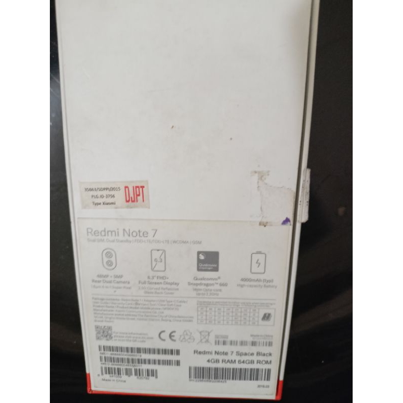 

kardus redmi note 7 ori( harga grosir)