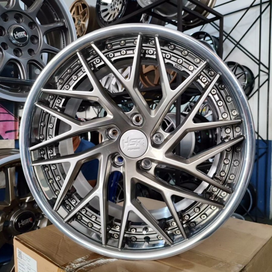 FREE ONGKIR VELG RFG HSR RIYAI R18 PCD 5X112 HSR FORGED ORI TERLARIS
