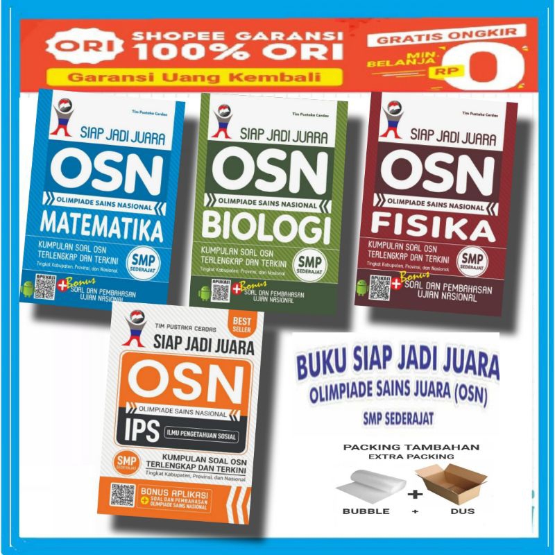 OSN SMP - Siap Jadi Juara OLIMPIADE SAINS NASIONAL SMP dan Sederajat - OSN MATEMATIKA SMP, OSN FISIK