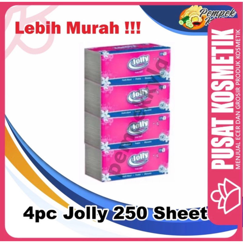 TISSUE JOLLY 4 PCS HARGA GROSIR MURAH MERIAH PAKET HEMAT