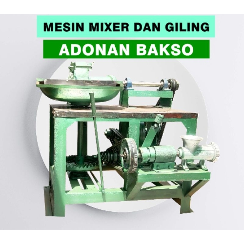 Mesin Mixer dan Giling Bakso Type Wajan Uk 70 cm