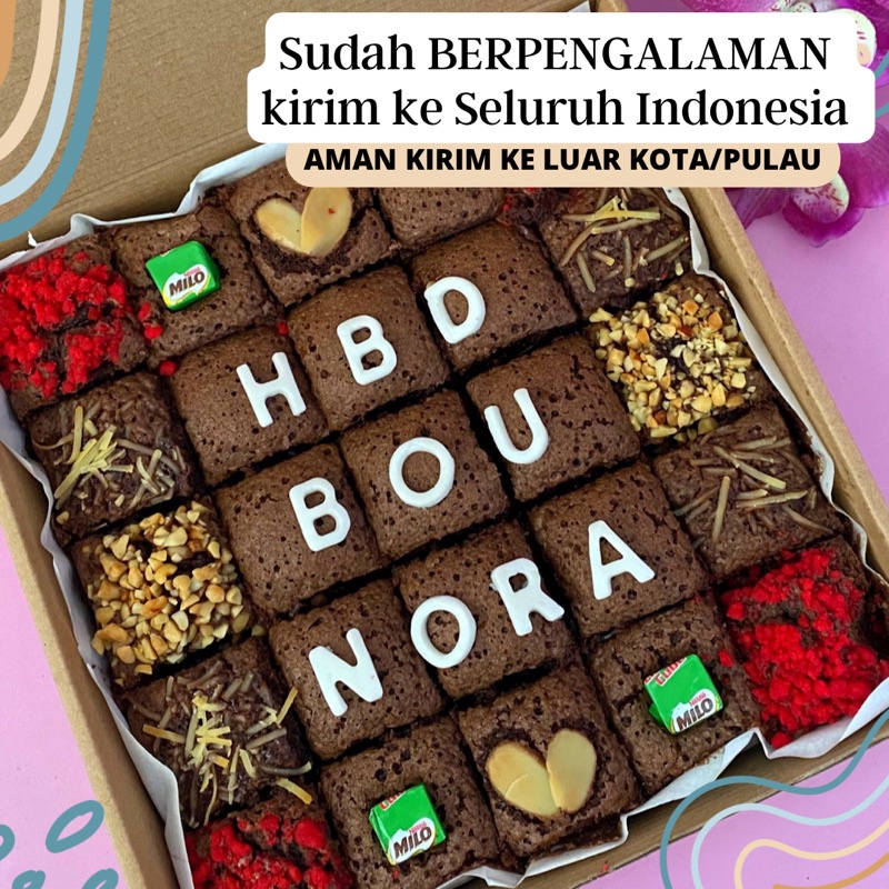 

1212 sale BISA DADAKAN Fudgy Brownies Custom by Nands Food Mouthfully Chocolate Terenak
