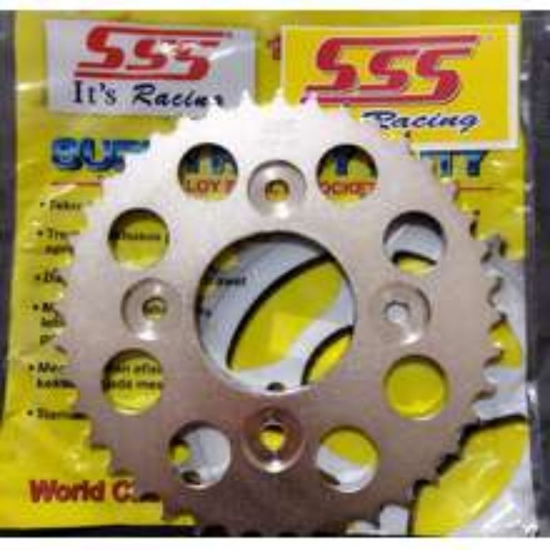 Gir gear belakang SSS supra fit new,karisma,supra x 125 tebal 428-33-34-35-36-37-38-39