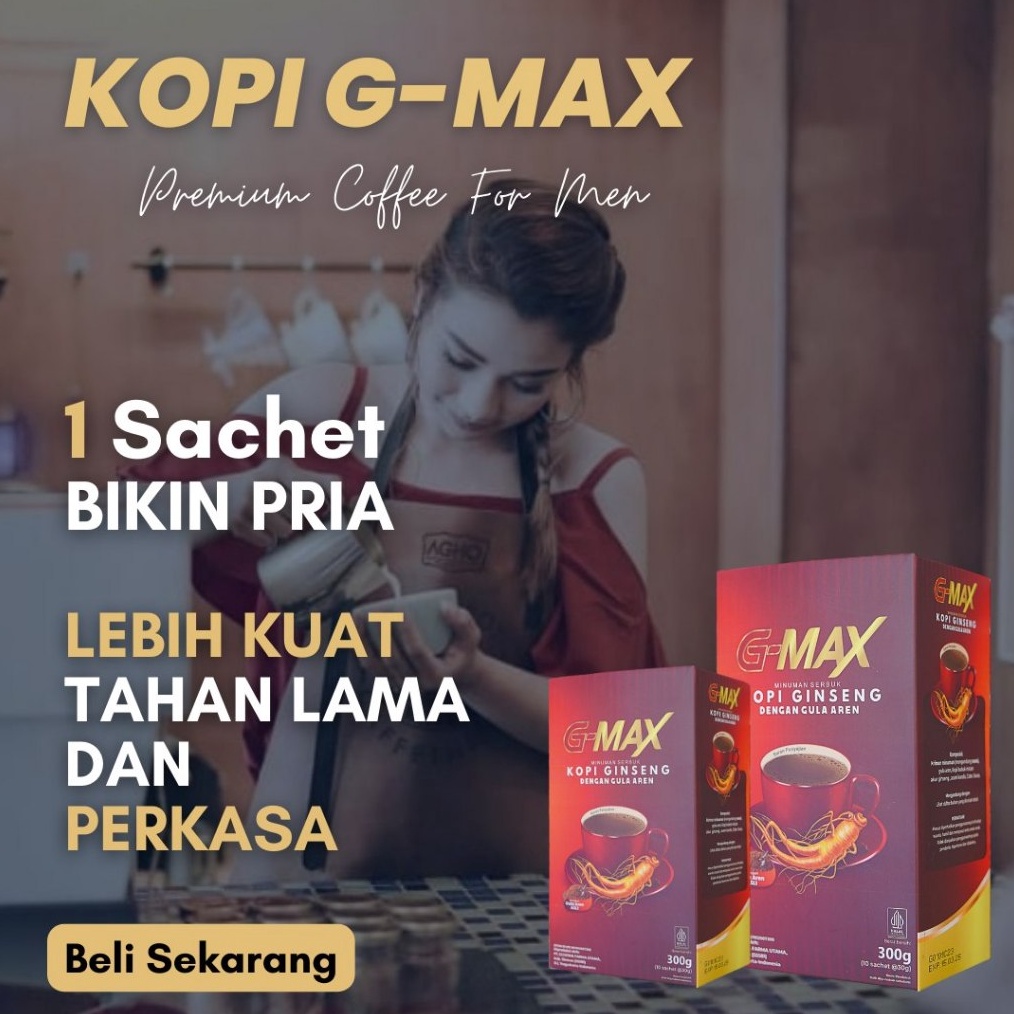 

Terbaru 1212 KOPI STAMINA Kopi Gingseng G Max Kopi Kesehatan Pria dan Wanita Menambah Stamina BPOM