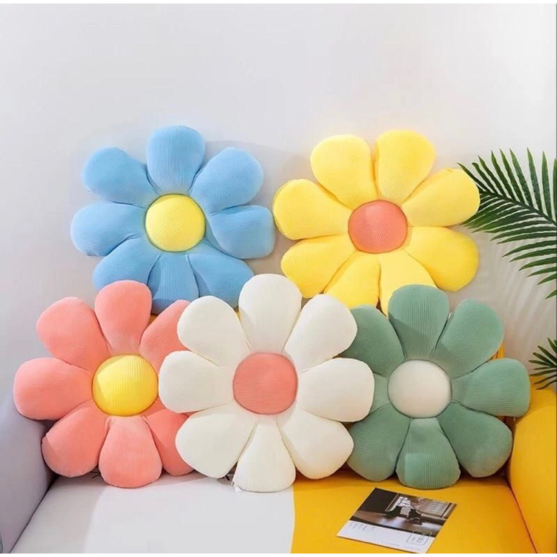 Bantal Bunga Boneka / Bantal Sofa / Bantal Duduk / Bantal Alas Duduk / Boneka Bunga Matahari