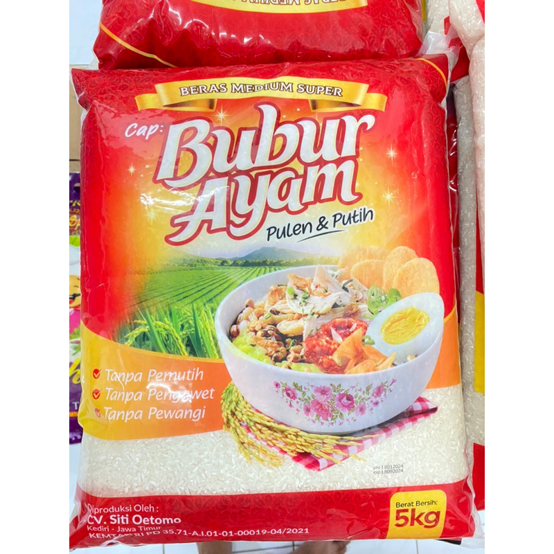 

BERAS CAP BUBUR AYAM PREMIUM PULEN 5KG