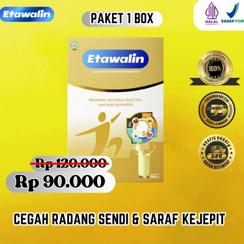

Promo Hari Ini ETAWALIN 1 ASLI Cegah Radang Sendi Saraf Kejepit Paling Ampuh buruan