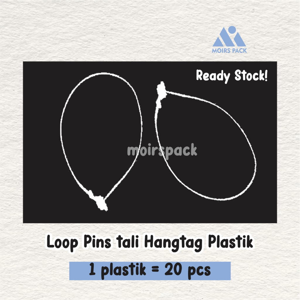 

[isi 20 pcs] Loop Pins Tali Hangtag Bening
