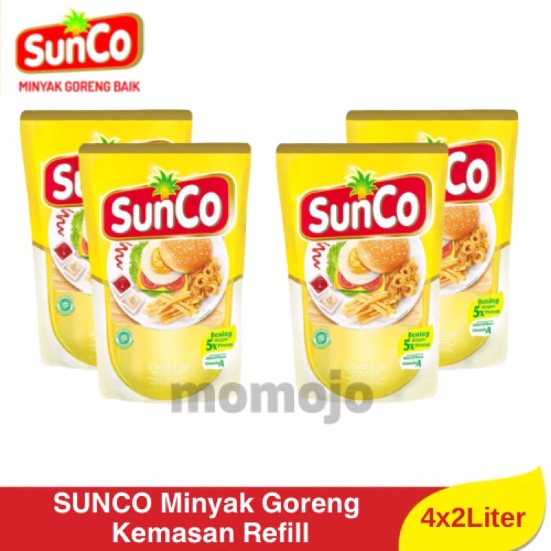 

1212 Terlaris PAKET Minyak Sunco Kemasan Pouch Refill 4x2L